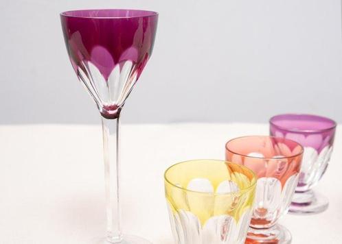 Val Saint Lambert - Drinkservies (5) - Glas - Likeurglazen, Antiek en Kunst, Antiek | Meubels | Tafels