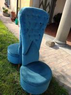 Fauteuil (2) - Fluweel, Hout - Hoge rugleuning, Huis en Inrichting, Nieuw