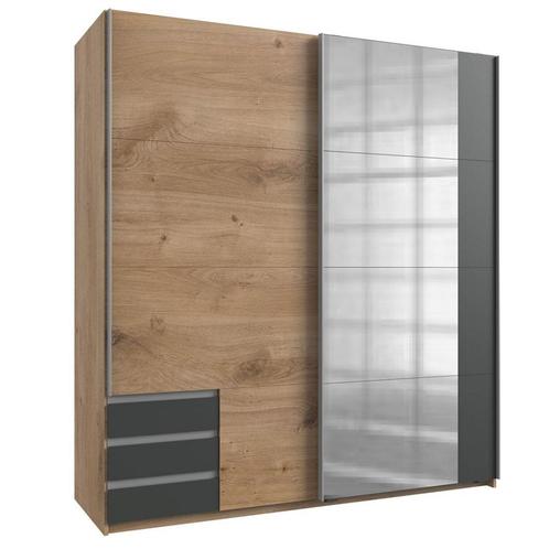 SALE: -17% Woonexpress Kledingkast Elsen - Naturel Eiken, Huis en Inrichting, Kasten | Kledingkasten, 50 tot 75 cm, Met deur(en)