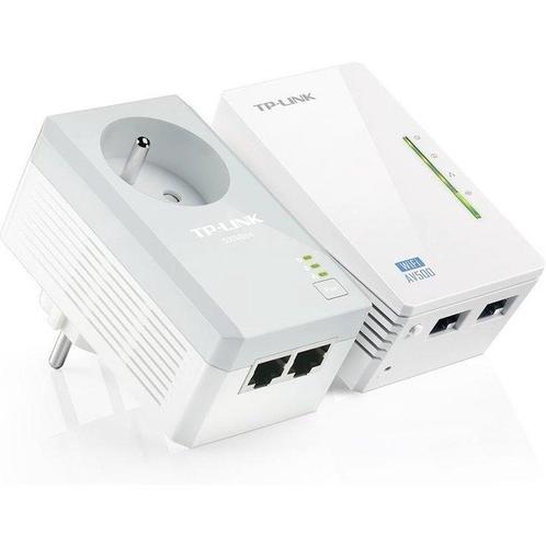 TP-Link AV500 WiFi 2-port PLC Kit BE, Computers en Software, Netwerk switches, Verzenden