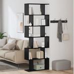 vidaXL Boekenkast Zwart Eiken - 70 x 24 x 193,5 cm, Geperst, Huis en Inrichting, Kasten | Boekenkasten, Verzenden, Nieuw, 50 tot 100 cm