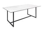 Design eettafel SYMBIOSE 200cm marmer wit keramiek gemaakt, Huis en Inrichting, Tafels | Eettafels, Ophalen of Verzenden, Nieuw