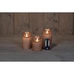 Led kaarsen annas collection – 3d flame stompkaars rustiek, Ophalen of Verzenden, Nieuw