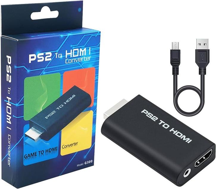 HDMI Adapter voor Playstation 2 (Nieuw), Spelcomputers en Games, Spelcomputers | Sony PlayStation Consoles | Accessoires, Nieuw