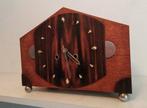 Amsterdamse School klok - Art Deco Hout, Messing, Chroom -, Antiek en Kunst, Antiek | Klokken