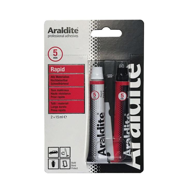 Araldite rapid 2 x 15 ml, tube in blister, Doe-het-zelf en Verbouw, Overige Doe-het-zelf en Verbouw, Nieuw, Verzenden
