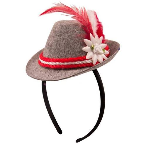 Tiroler Tiara Tribly mini rood, Kleding | Dames, Carnavalskleding en Feestkleding, Nieuw, Ophalen of Verzenden