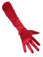 Handschoenen satijn rood extra lang, Ophalen of Verzenden, Nieuw