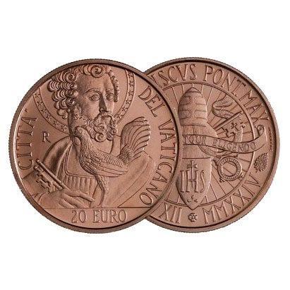 Vaticaan 20 Euro Petrus 2024, Postzegels en Munten, Munten | Europa | Euromunten, Verzenden