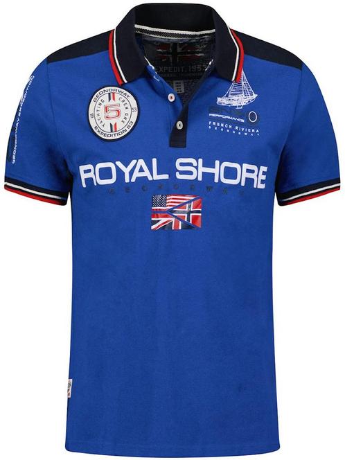 Polo Shirt Heren Kobalt Blauw Geographical Norway Royal, Kleding | Heren, Polo's, Blauw, Nieuw, Verzenden