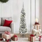 vidaXL Slanke Kerstboom with Decorative String Lights Wit, Diversen, Kerst, Verzenden, Nieuw
