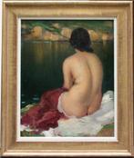 Tito Corbella (1885-1966) - Beautiful bather, Antiek en Kunst
