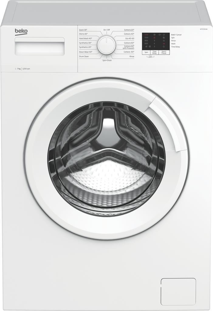Beko Wtk72011w - Wasmachine - 7 kg - 1200 tpm -, Witgoed en Apparatuur, Wasmachines, Voorlader, 85 tot 90 cm, Ophalen of Verzenden