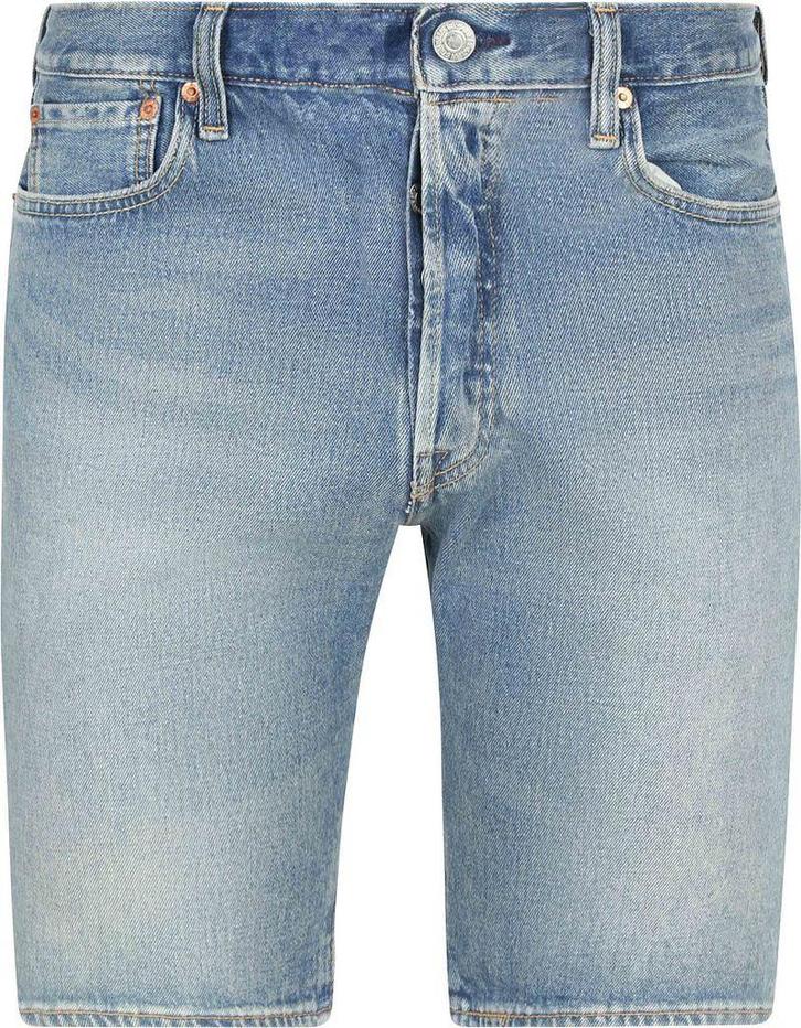 Levi’s 501 Denim Short Mid Blauw maat 32 Heren, Kleding | Heren, Broeken en Pantalons, Blauw, Nieuw, Verzenden
