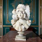 R. Parent (XIX°) - Buste, Busto dama con Capello di Pizzo •