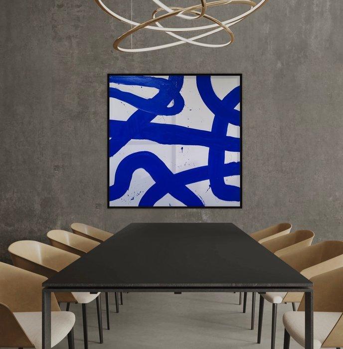 Stefanie Raus - Blue 1126 XXL, Antiek en Kunst, Kunst | Schilderijen | Modern