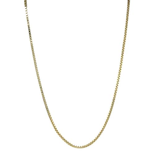Gouden lengtecollier venetiaan 60 cm 14 karaat, Sieraden, Tassen en Uiterlijk, Kettingen, Goud, Zo goed als nieuw, Goud, Verzenden