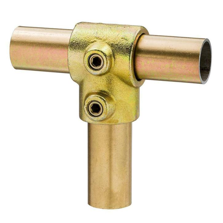 Kort t-stuk goudkleur 33,7 mm, Doe-het-zelf en Verbouw, IJzerwaren en Bevestigingsmiddelen, Nieuw, Verzenden