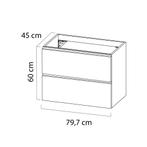 Wastafelonderkast Tiger Loft 80 cm Naturel Eik, Ophalen of Verzenden, Nieuw