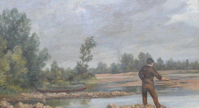 Franse school (XX) - Le pêcheur, Antiek en Kunst, Kunst | Schilderijen | Klassiek