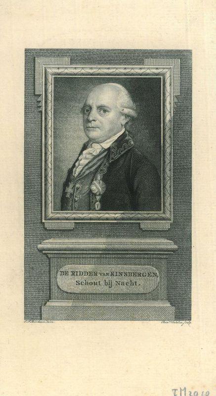 Portrait of Jan Hendrik van Kinsbergen, Antiek en Kunst, Kunst | Etsen en Gravures