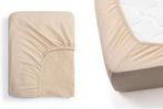 2dekans | Jersey Fitted Sheets - Taupe - 180x200-220 cm -, Huis en Inrichting, Slaapkamer | Beddengoed, Ophalen of Verzenden, Zo goed als nieuw