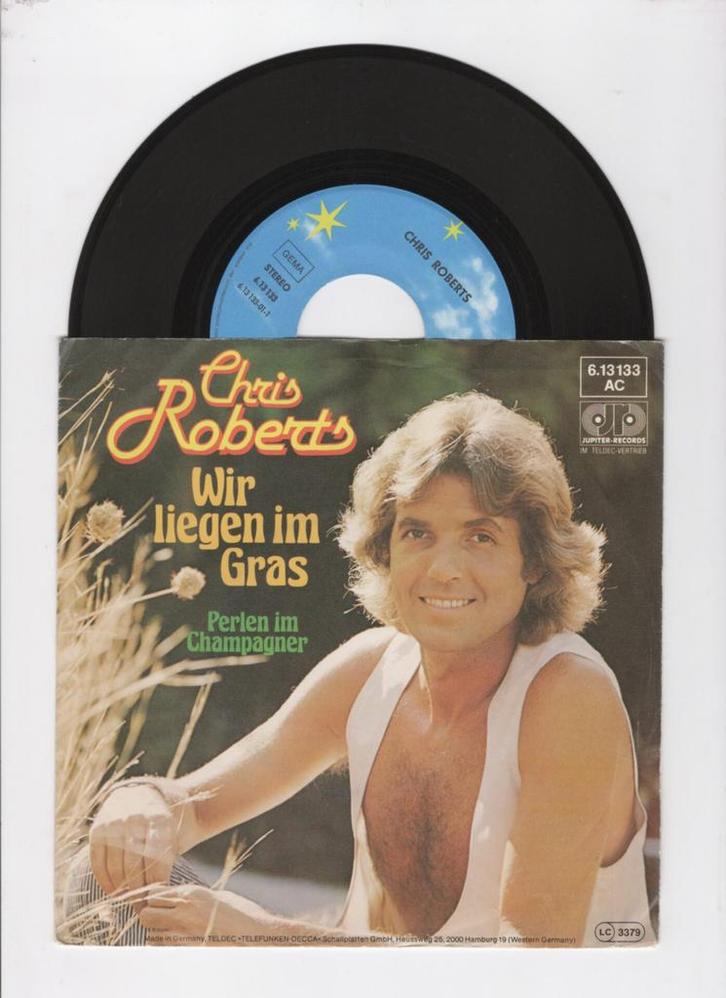 Chris Roberts – Wir Liegen Im Gras / Perlen Im Champagn..., Cd's en Dvd's, Vinyl Singles, Verzenden