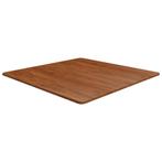 Eiken Tafelblad 90x90 Donkerbruin - - Tweedekansje - OP=OP, 50 tot 100 cm, Rustiek, Nieuw, Tafelblad