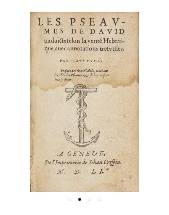 Loys Budé - Les Pseaumes de David - 1551, Antiek en Kunst, Antiek | Boeken en Bijbels