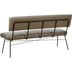 Leren eetkamerbank Solid - Granada Taupe (taupe/bruin) -, Huis en Inrichting, Stoelen, Overige kleuren, Leren eetkamerbank Solid - Granada Taupe (taupe/bruin) - Poten staal rond zwart past perfect in uw interieur als u woonstijl:  is.
