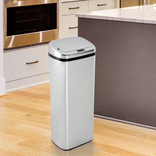 Sensorvuilnisbak - Automatische - Roestvrijstalen - Zilver, Huis en Inrichting, Keuken | Keukenbenodigdheden, Nieuw, Ophalen of Verzenden