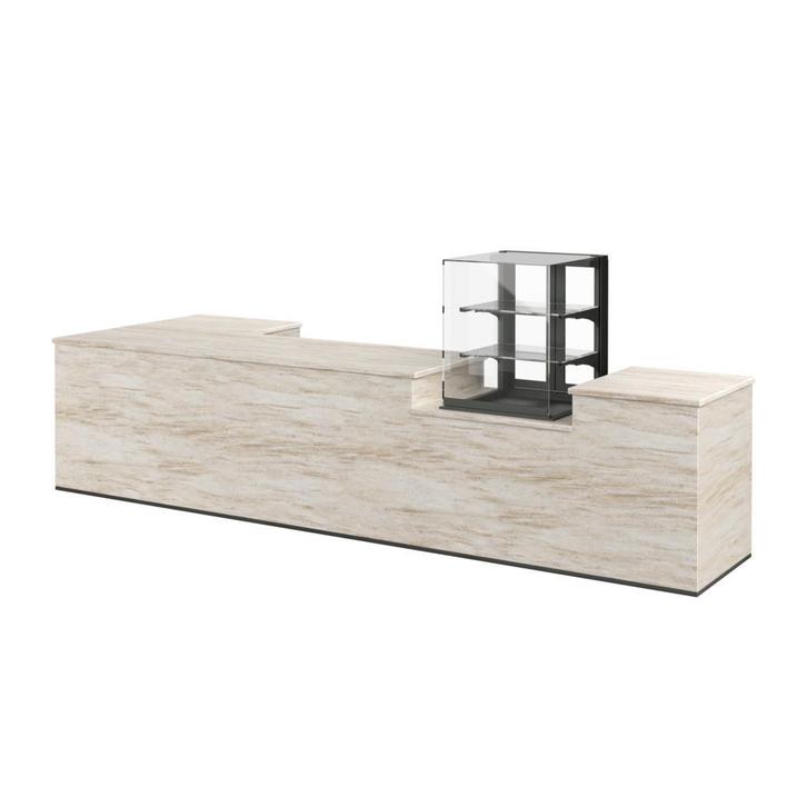 Hoektoonbank TONNY 7 | 380x140cm | Travertin, Zakelijke goederen, Kantoor en Winkelinrichting | Winkel en Inventaris, Verzenden