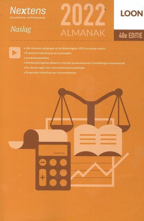 9789035200081 Nextens Loon Almanak 2022 | Tweedehands, Boeken, Studieboeken en Cursussen, Gelezen, Verzenden