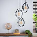 Hanglamp Tricia 3-lamps, kleur Charcoal, Huis en Inrichting, Lampen | Hanglampen, Nieuw, Verzenden