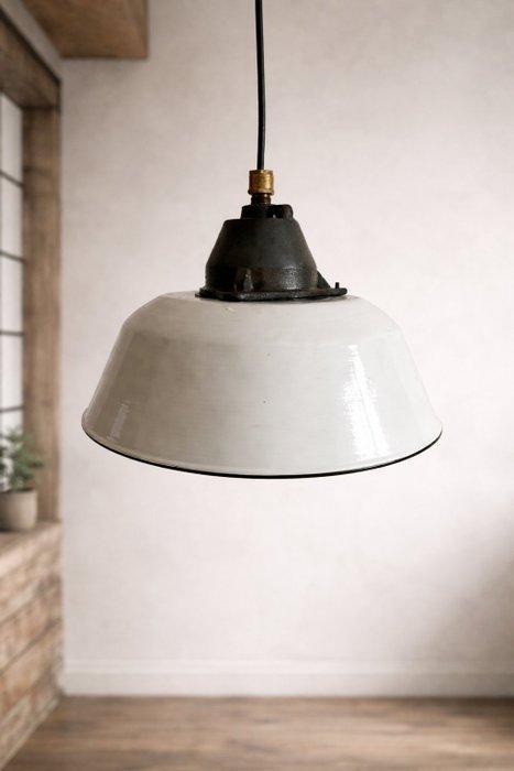 szarvasi - Plafondlamp - Emaille, IJzer, Antiek en Kunst, Curiosa en Brocante