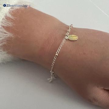 Zilveren rozenkrans scapulier armbandje beschikbaar voor biedingen