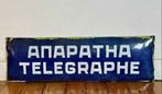 Telegraphe RAILWAY STATION ENAMEL Sign - Reclamebord - BDZ -