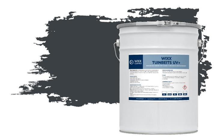 Wixx Tuinmeubelbeits UV+ RAL 7016 | Antracietgrijs 10L, Doe-het-zelf en Verbouw, Verf, Beits en Lak, Beits, Grijs, Nieuw, 5 tot 10 liter