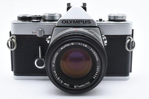 Olympus OM-1 + F.Zuiko Auto-S 1.8/50mm Single lens reflex, Audio, Tv en Foto, Fotocamera's Analoog