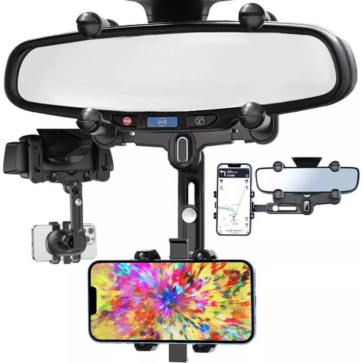 Telefoonhouder Achteruitkijkspiegel - Grote Smartphones, Telecommunicatie, Telefoonhouders, Auto, Nieuw, Ophalen of Verzenden