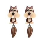 Fako Bijoux® - Oorbellen - Eekhoorn - Bruin, Verzenden, Nieuw
