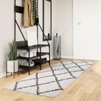 vidaXL Vloerkleed PAMPLONA shaggy hoogpolig 80x250 cm crème, Verzenden, Nieuw