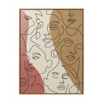 *WOONWINKEL* Kare Design Faccia Arte Tri Colore Schilderij M, Verzenden, Nieuw