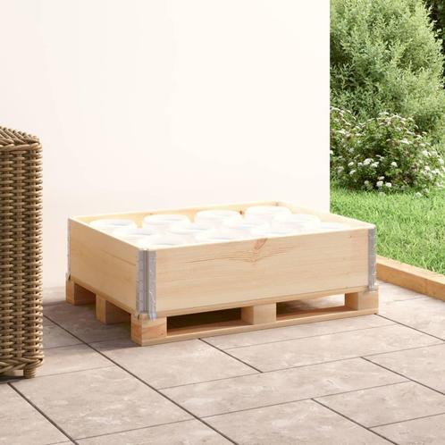 vidaXL Palletopzetrand 60x80 cm massief grenenhout, Zakelijke goederen, Partijgoederen en Retail | Verpakking en Verzending, Verzenden