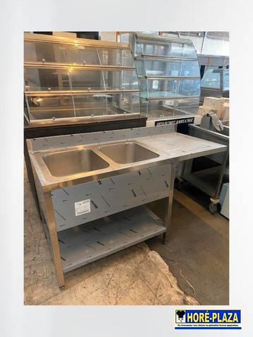Combisteel spoeltafel 160x70x85 cm – 2 spoelbakken (Demo) beschikbaar voor biedingen