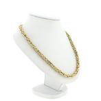 Gouden vierkante koningsketting, Ophalen of Verzenden, Gebruikt, Overige kleuren, Goud