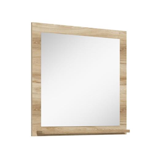 Badkamerspiegel Cali - 60 x 50 cm - Eiken, Huis en Inrichting, Badkamer | Badkamermeubels, Nieuw, Verzenden