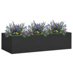 vidaXL Kantoorbloembak 90x40x23 cm staal antracietkleurig, Tuin en Terras, Bloembakken en Plantenbakken, Verzenden, Nieuw, 60 tot 100 cm