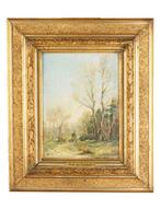 Josef Futterer (1871-1930) - Jäger mit Hund, Antiek en Kunst