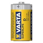 Varta Koolzink batterijen - R20/D/Mono - 1,5 Volt - 2 stuks, Audio, Tv en Foto, Accu's en Batterijen, Ophalen of Verzenden, Nieuw